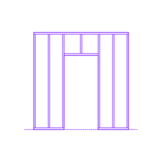 Buildings Steel Walls Framing Door Craft Design Svg File, Free Vectors File